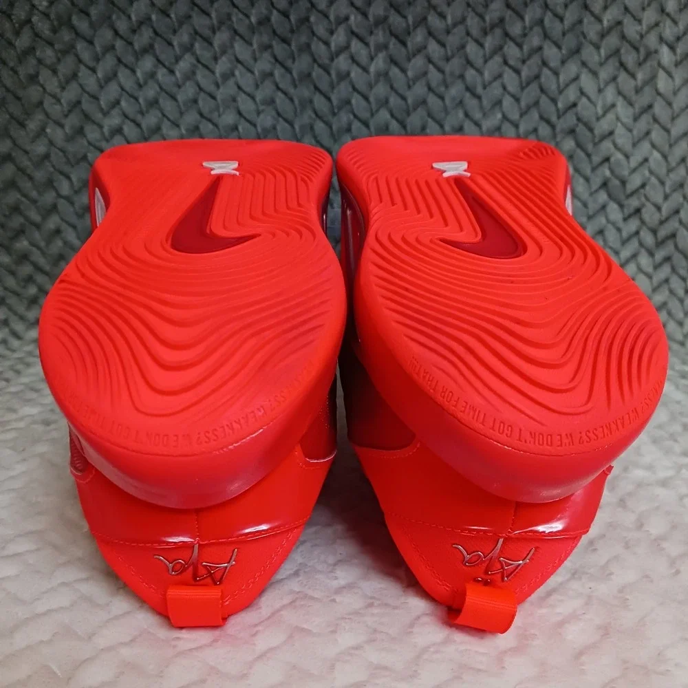 Nike A'One Bright Crimson Pearl Pink GS Basketball Sneakers Shoes Size 5.5Y